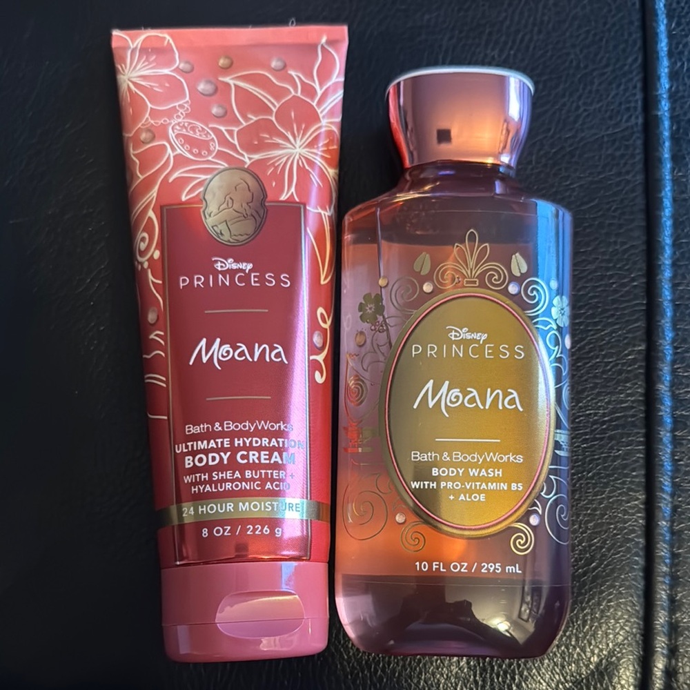 Bath & Body Works Moana Body Cream and Wash - Pink and Orange